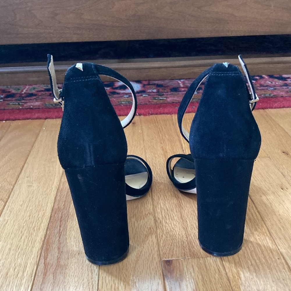Sam Edelman Women's Yaro Ankle Strap Block Heel Sandals 7.5 suede - Picture 4 of 8